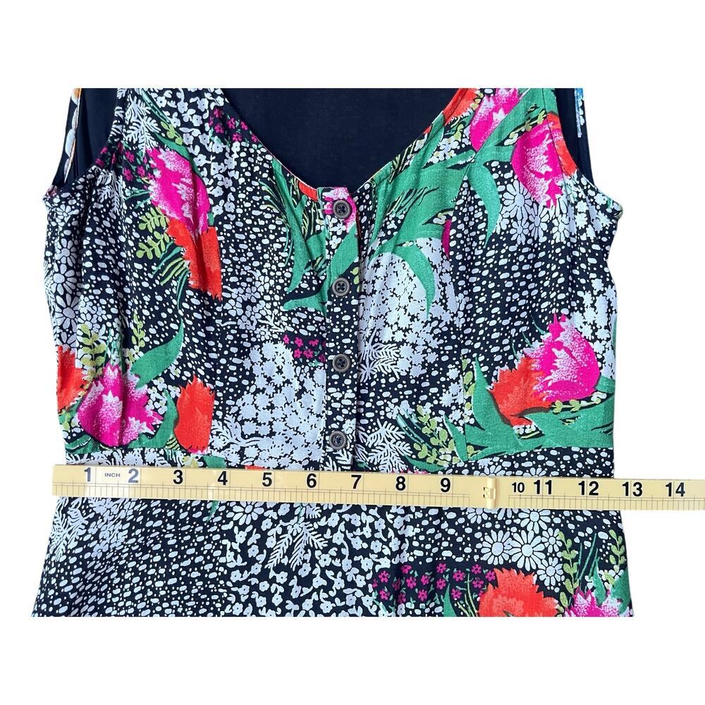 Maeve by Anthropologie Violette Floral Sleeveless Fit Flare Midi Dress - Size 0 - Picture 10 of 15